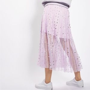 ⭐️ Offer B2G2! BUY 2 GET 2 FREE! 
Topshop Tulle Metallic Polka Dot Skirt